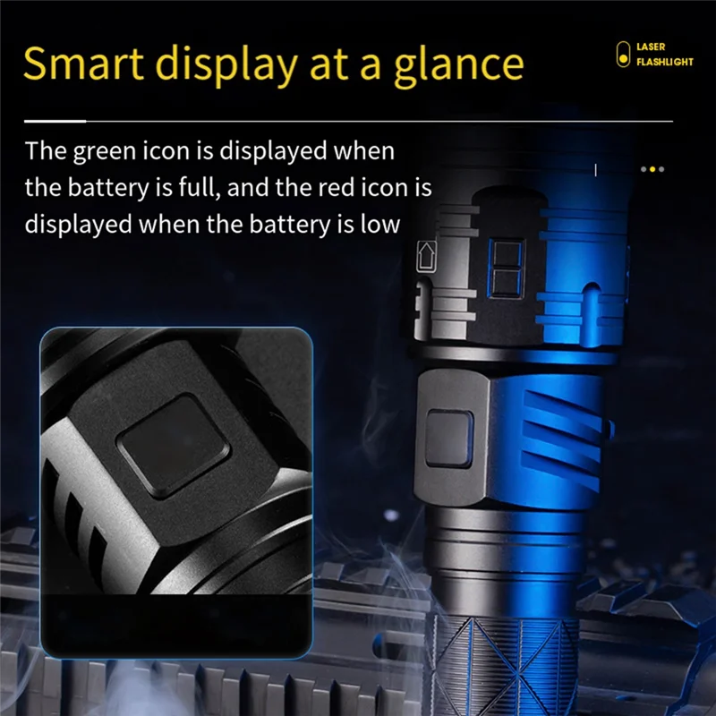 

Rechargeable Flashlights High Lumens, Powerful Tactical Flashlights, 5 Modes LED Flashlight Adjustable