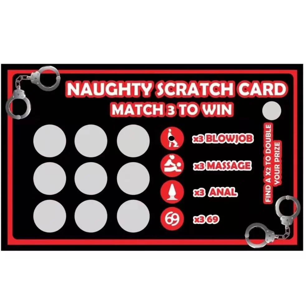 Couple Sexual Scratch Off Game Card Bed Bedroom Commands Funny Sexy Position Anxiety Relief Adult Sex Toys Bachelor Party Gift