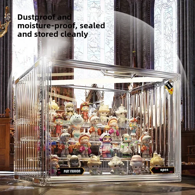 Blind Box Storage Display Rack Transparant Stofdicht Mannequin Opslag Pop Model SPEELGOED Display Box Kast Stand Bubblegum
