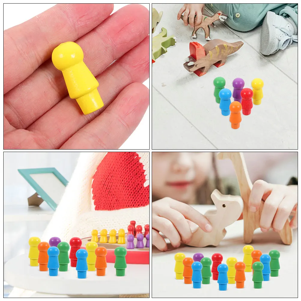 120 قطعة قطع الشطرنج القفز الملونة قطع اللعب الخشبية للاستراتيجية قطعة الشطرنج لعبة الجدول رقائق لعبة الطاولة لوازم اللعبة