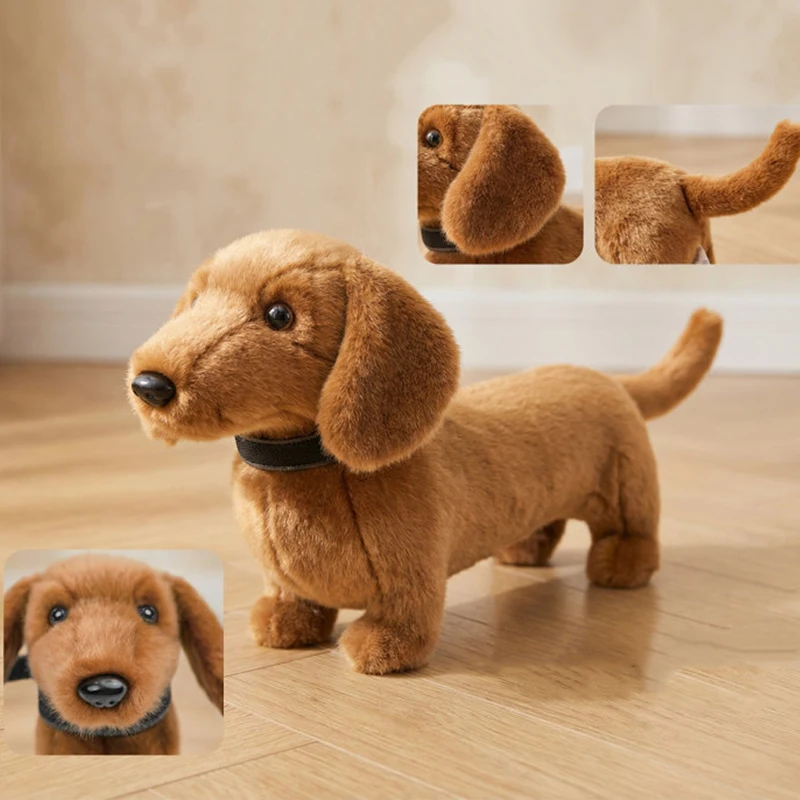 New Long Dog Plush Toy High-Quality Dachshund Dog Doll Soft Simulation Puppy Stuffed Pet Toy Home Decor Gift Model Ornament - view 4