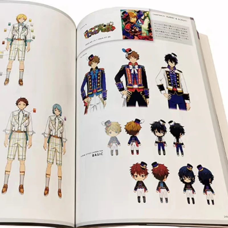 

2 Books Ensemble Stars! Official Game Material Setting Original Version Ensemble Stars! CollectionJapanese Art Book Anime Book