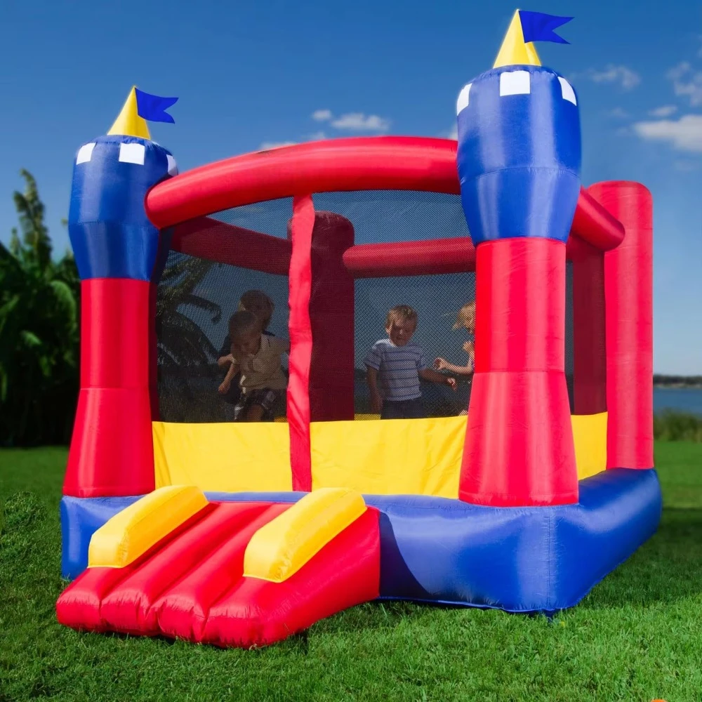 Magic Castle Inflatable Bounce House with Blower Premium Quality Indoor/Outdoor Portable Sets Up in Seconds