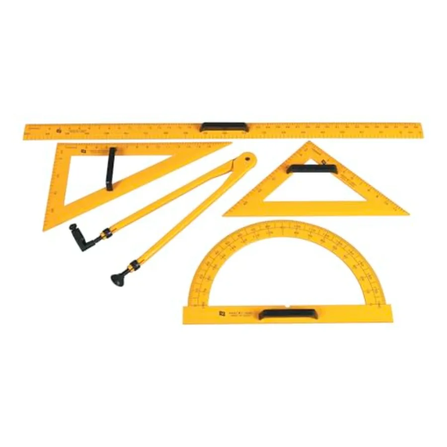 

Drafting Tools Kit Yellow Set of 5
