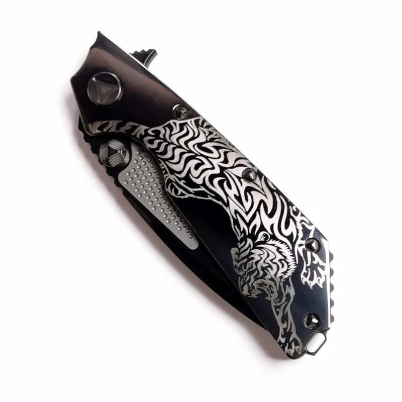 nuovo coltello pieghevole Böhler M390 tasca da campeggio esterna in acciaio di alta qualità Specchio in titanio/DLC artigianale Collezionismo Coltelli da frutta