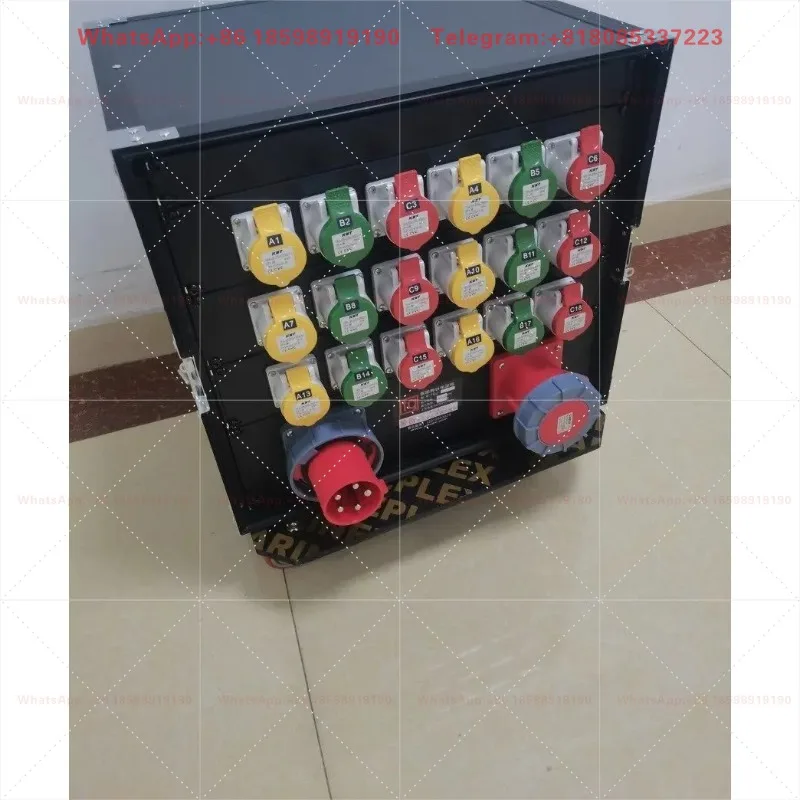 Stage Performance Mobile Distribution Cabinet 18 Outputs 16A Per Circuit Main Breaker Control