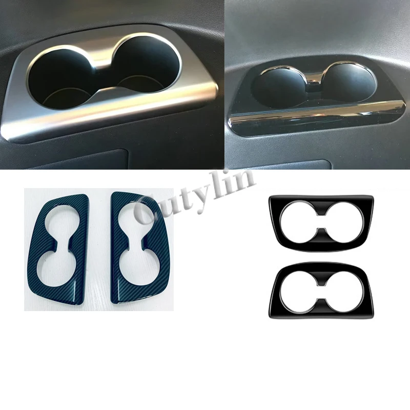 

Для Nissan SERENA C28 2023 2024, черный ABS, третий ряд, держатель для чашки с водой, декоративная крышка, накладка, автомобильный держатель для кофе, крышка ящика для хранения