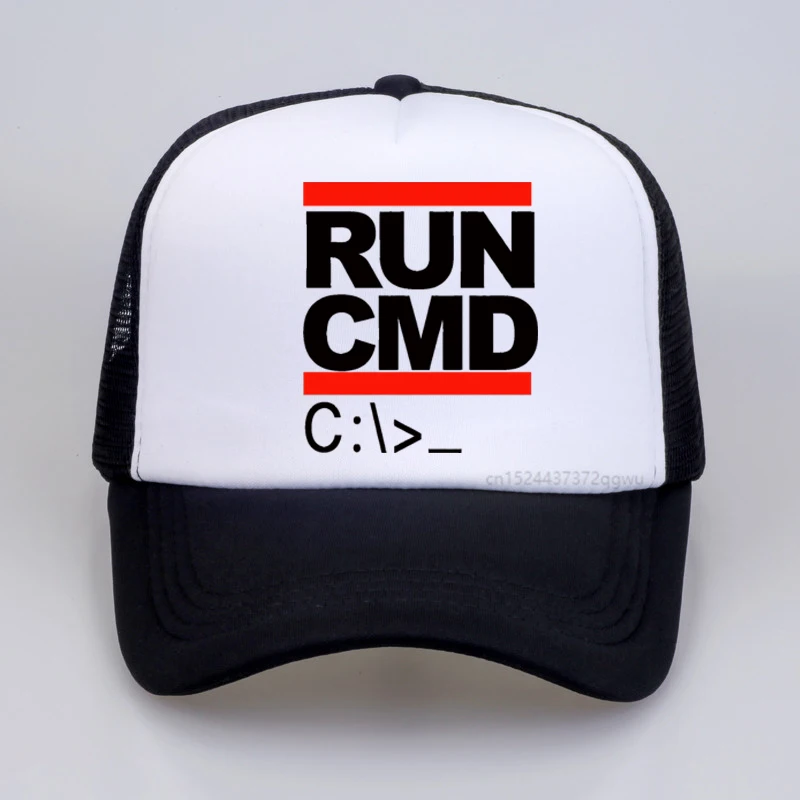 قبعات شبكية قابلة للتنفس للرجال، قبعة بيسبول لمبرمج الكمبيوتر Cmd، قبعات صيفية مضحكة لهدايا أعياد الميلاد