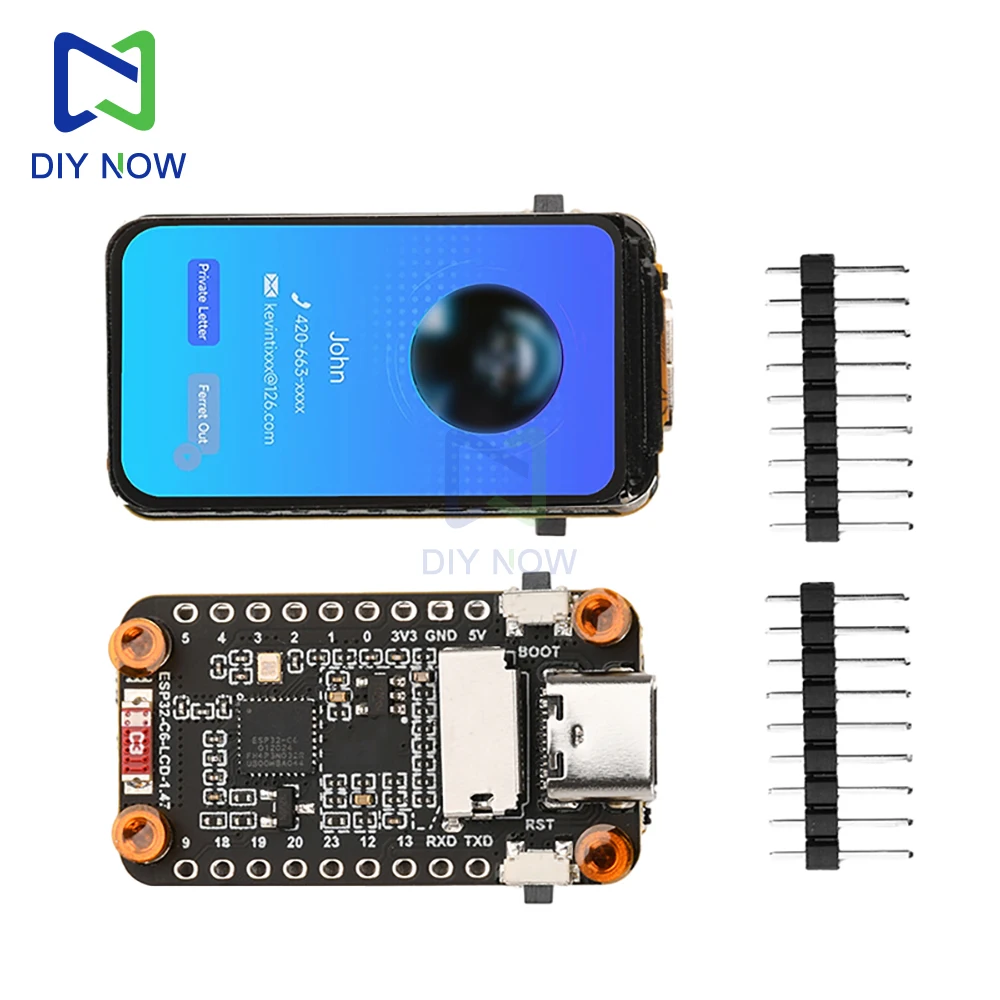 Wielofunkcyjna płytka rozwojowa ESP32-C6 z 1,47-calowym ekranem Lcd Wifi Bluetooth Płytka rozwojowa Type-C 172x320 wyświetlacz usb