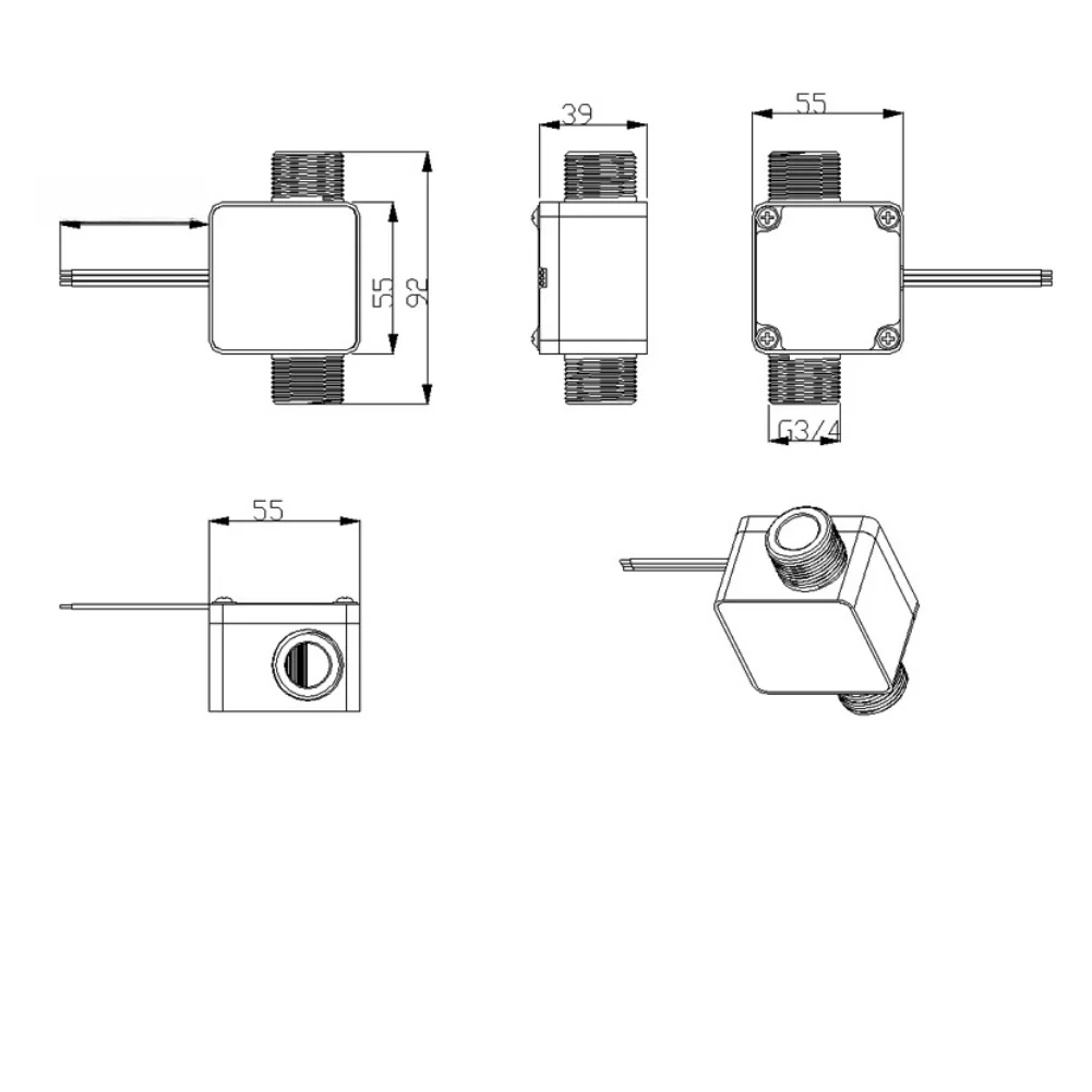 For Harsh Environments G3 4 High Viscosity Flowmeter Milk And Oil Flow Sensor Sensor 30-3000L H Measurement Range