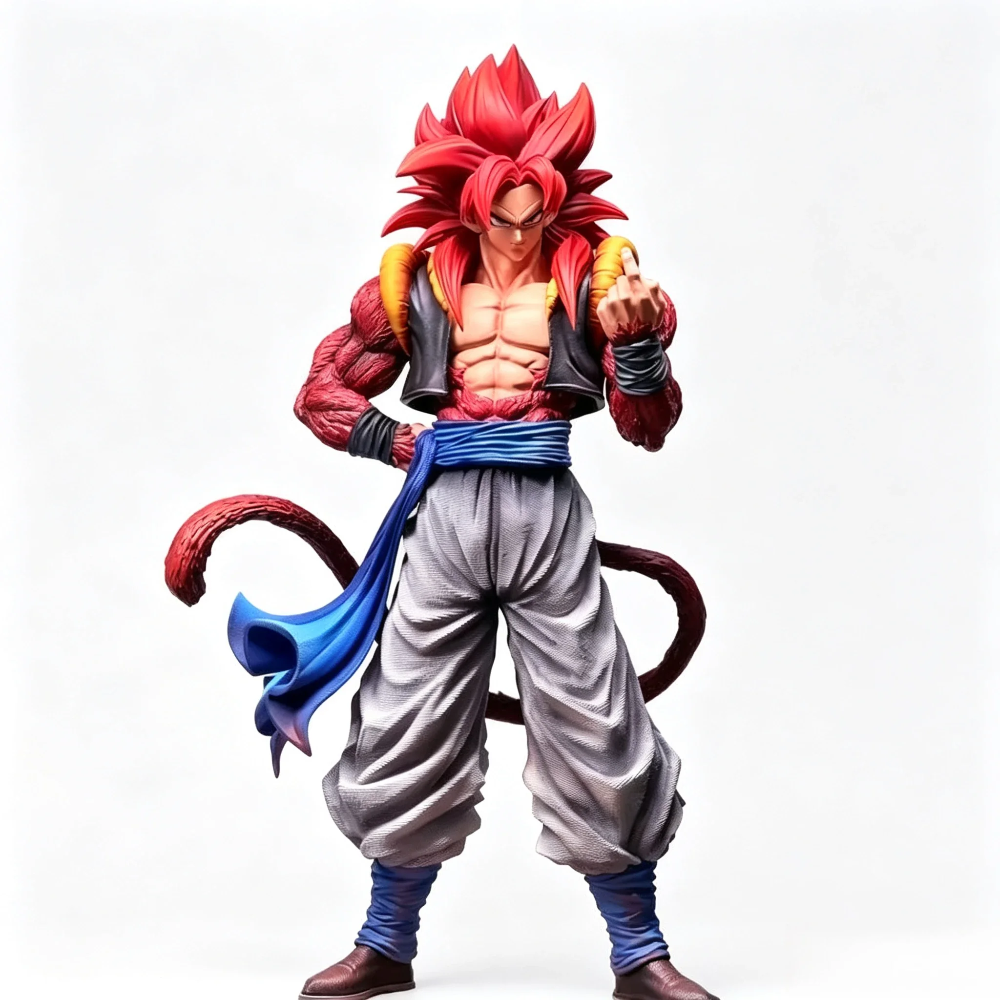 Dragon Ball Super Saiyan 4 Gogeta Action Figure Collectible Anime Statue Desktop Decor Ornament For Anime Fans And Collectors view 6