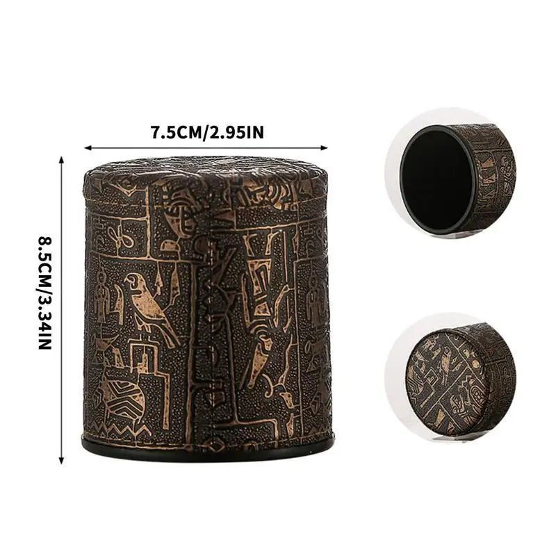 Leatherette Dice Cup Couro Dice Cup Para Partido Beber Jogo De Jogo Para Mentirosos Dice Board Jogos