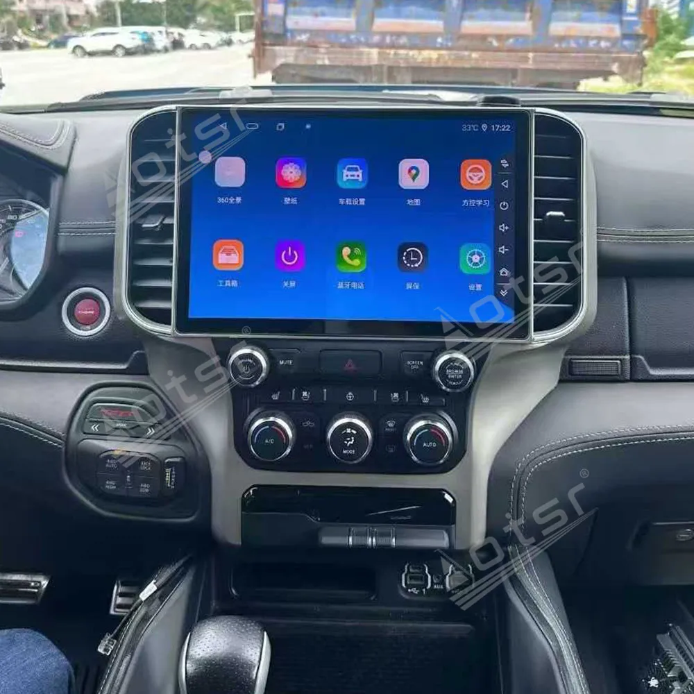 

13,1-дюймовый Android 14 CarPlay для Dodge Ram 2019-2023, автомобильная магнитола с HD сенсорным экраном, GPS-навигация, аксессуары для авто, головное устройство, стереосистема