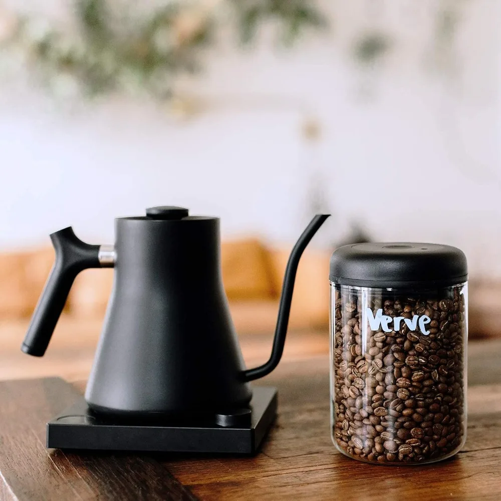 

Вакуумная канистра для кофе Atmos, стеклянный контейнер 1,2 л, герметичное хранилище для кофейных зерен, кухонная банка для сохранения свежести