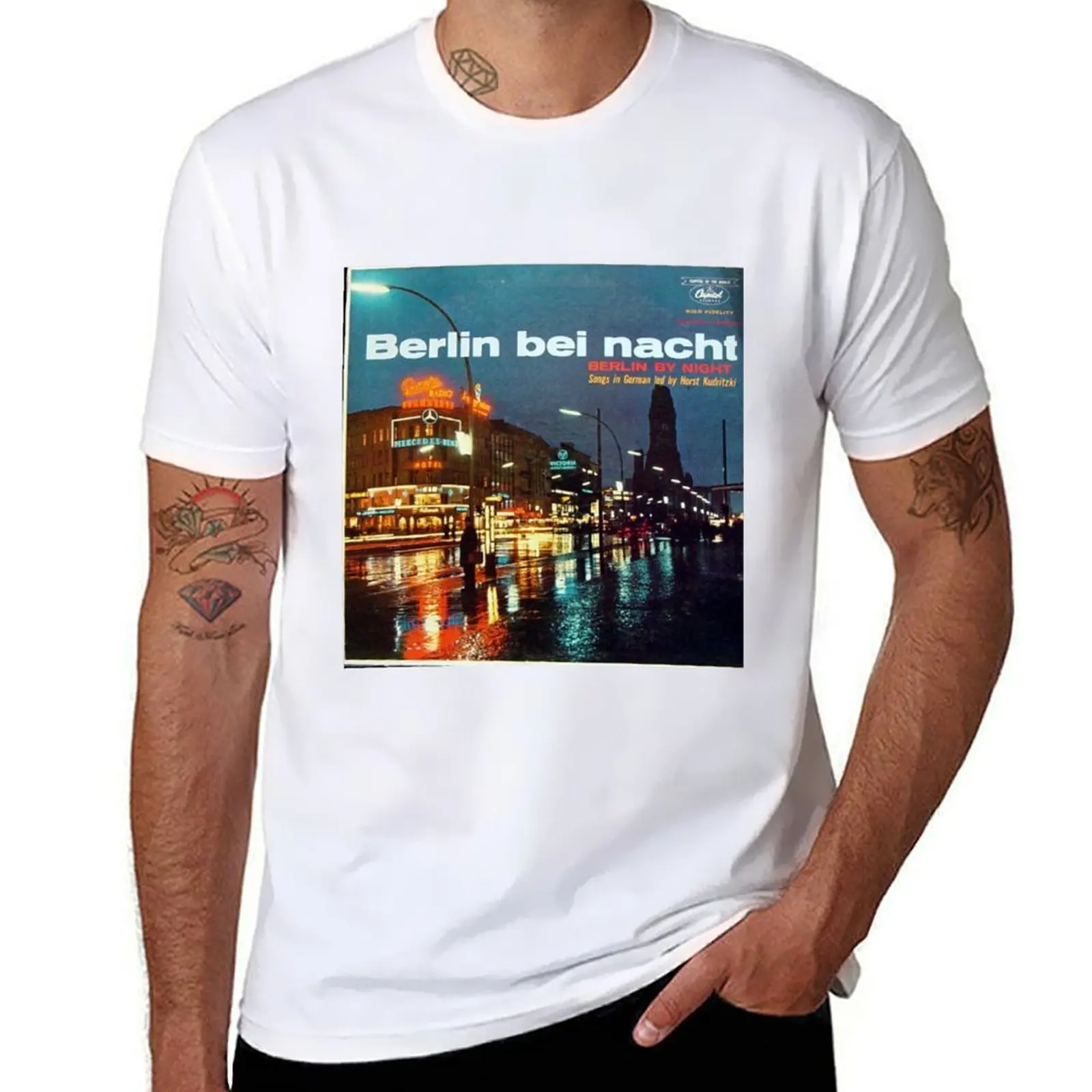 

Berlin Bei Nacht, Berlin, By, Night T-Shirt t shirts for man graphic vintage cotton t shirts man 100% T-Shirt