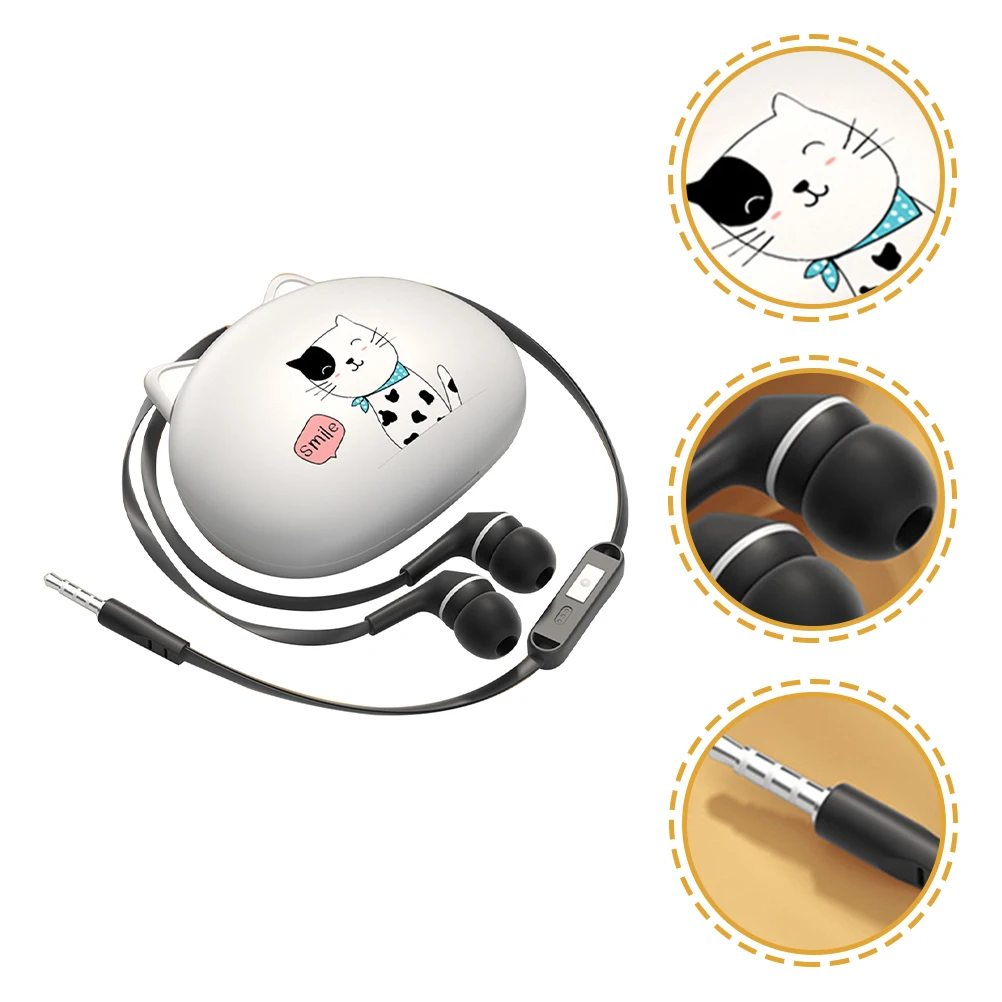 

Cute Design Wired Earbuds HIFI Stereo Sound Large Moving Coil Speakers In Ear Earphones for Music Video Call Universal for Phone