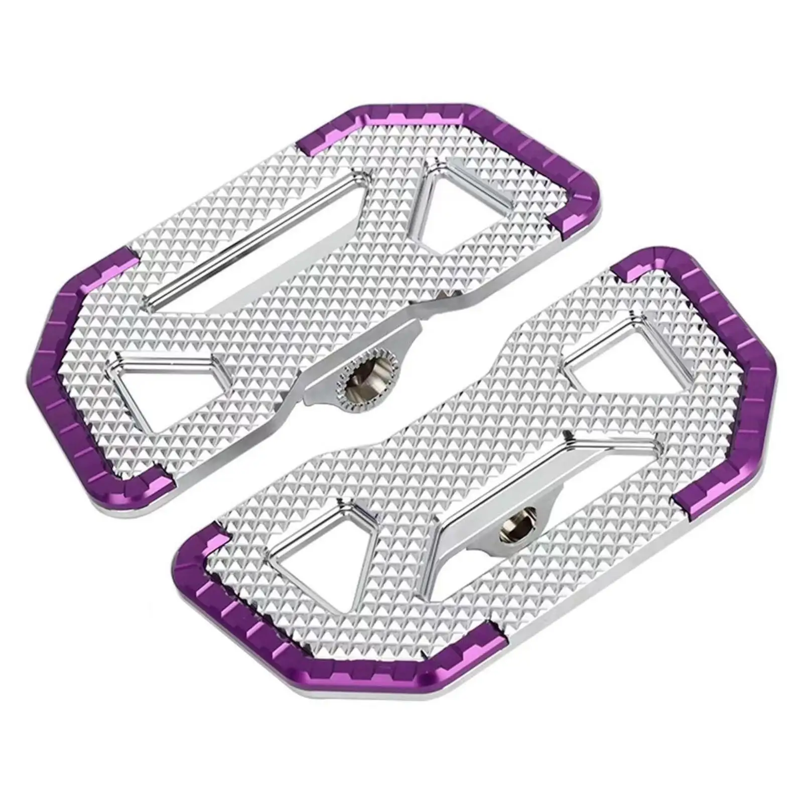 Custom Motorcycle Footboards Wide Foot Peg for Sportster Cruiser Bikes with Anti Slip Traction Grip