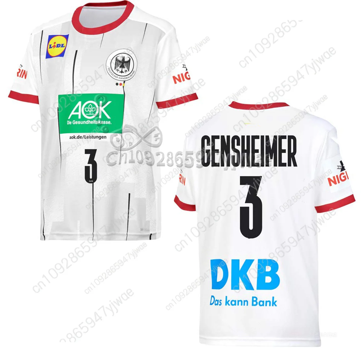 Dhb كرة اليد المنزل طبق الاصل قميص رياضي تي شيرت جولة الرقبة فضفاضة التجفيف السريع رياضية الصيف الرجال التدريب تي شيرت #2