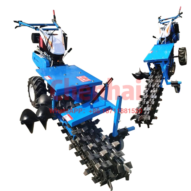 

Ditch Double Chain Fiber Optic Micro Trenching Machine Ditcher Trencher