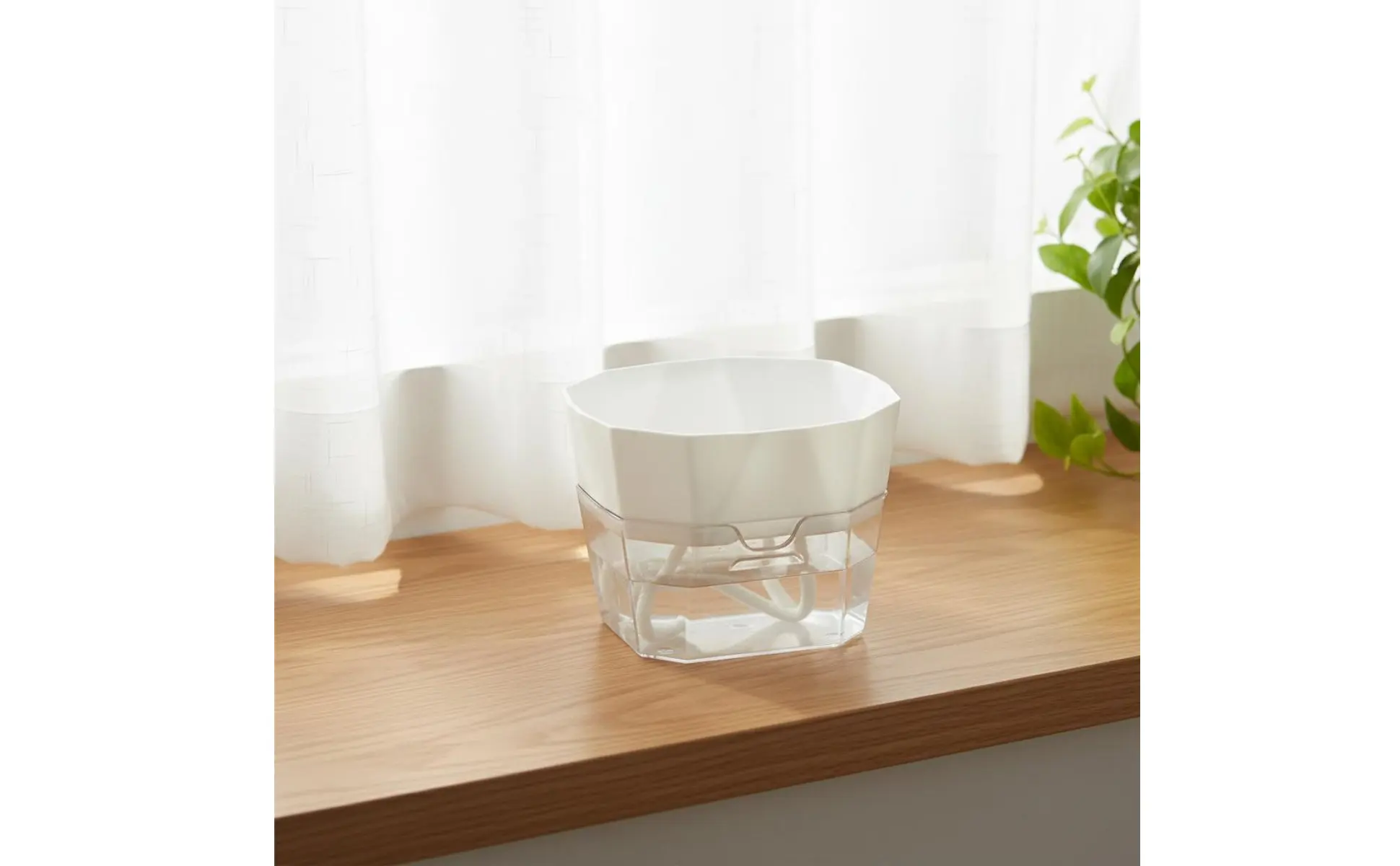 Hydroponic Bulb Vase 2-Tier Design Bulb Forcing Pot Automatic-Watering Planter Transparent Base Flower Pot for Plant Lovers Hydroponic Bulb Vase 2-Tier Design Bulb Forcing Pot Automatic-Watering Planter Transparent Base Flower Pot for Plant Lovers