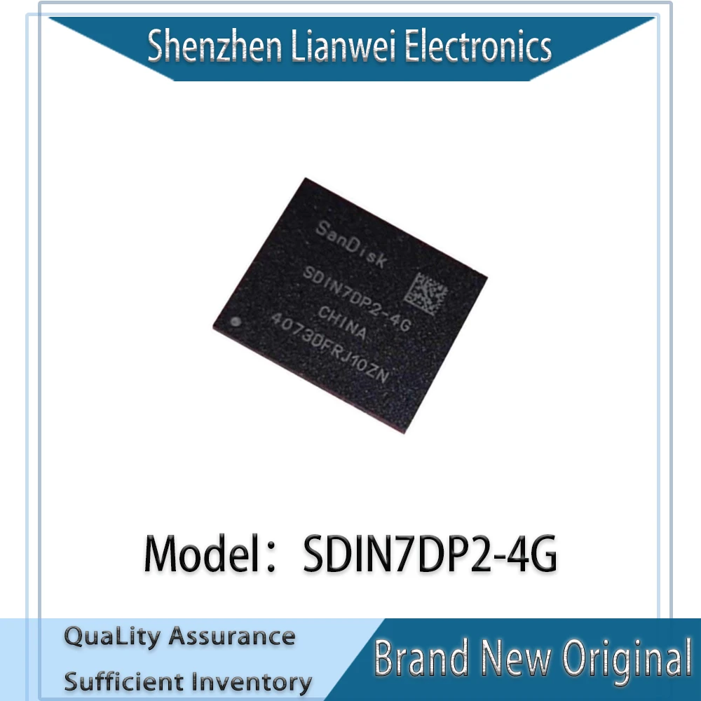 

100% New Original SDIN7DP2-4G SDIN7DP2 EMMC 4.5 IC Chipset FBGA-153
