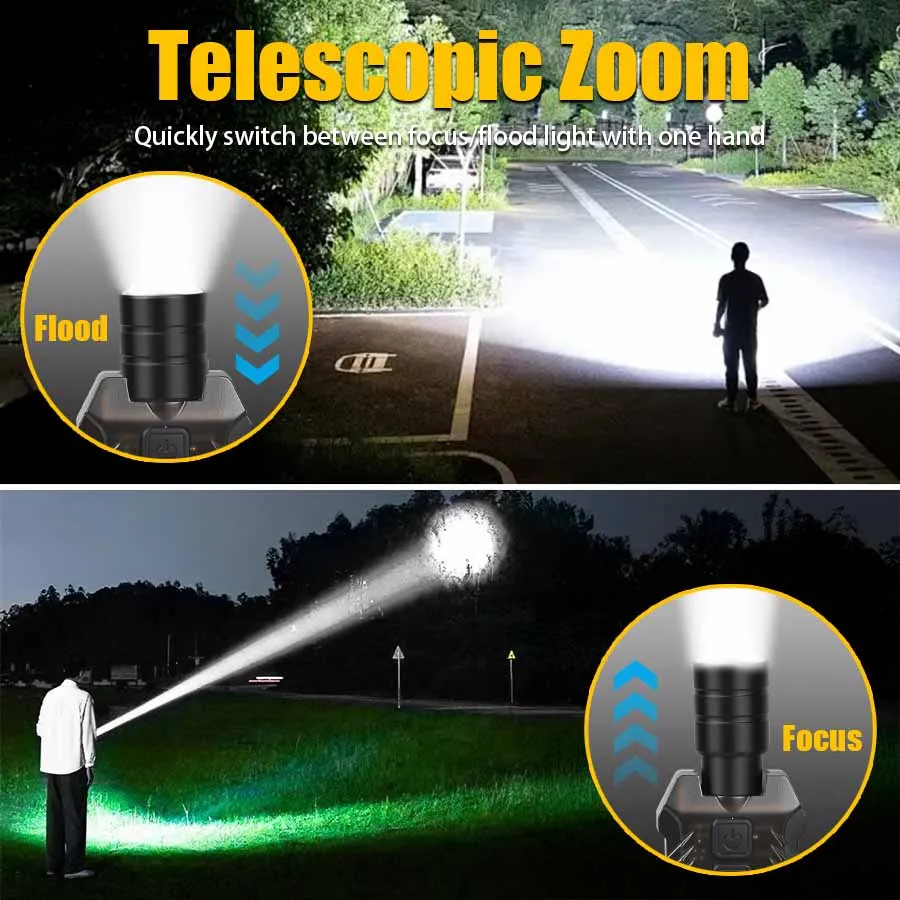 Mini LED Keychain Flashlight 3 Light Sources Rechargeable Flashlight Emergency COB Floodlight Outdoor Portable Pen Clip Lantern