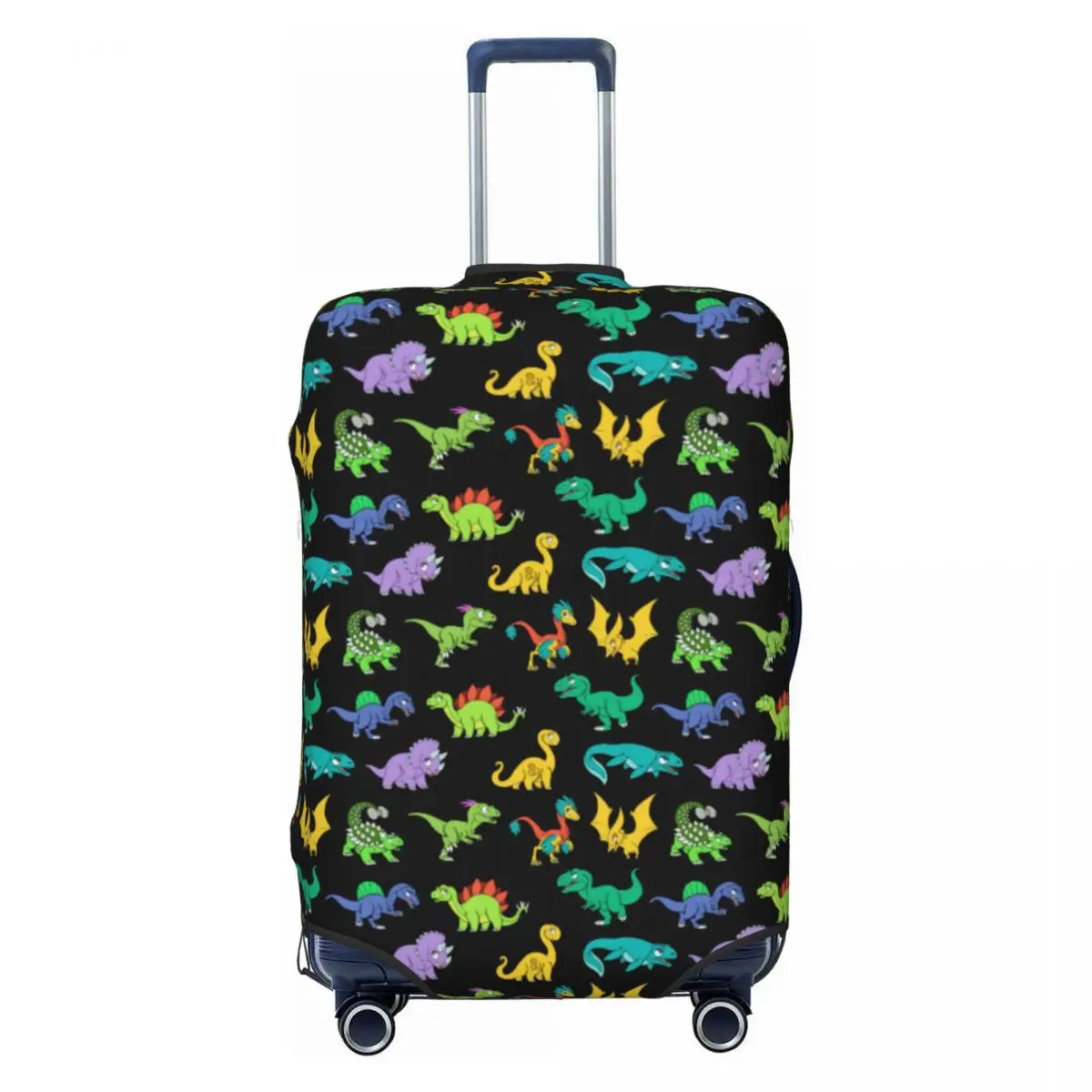 Juste de valise de dessin animé de dinosaure mignon, accessoires de bagages utiles, protecteur de voyage, Derpy, Raptor, vacances