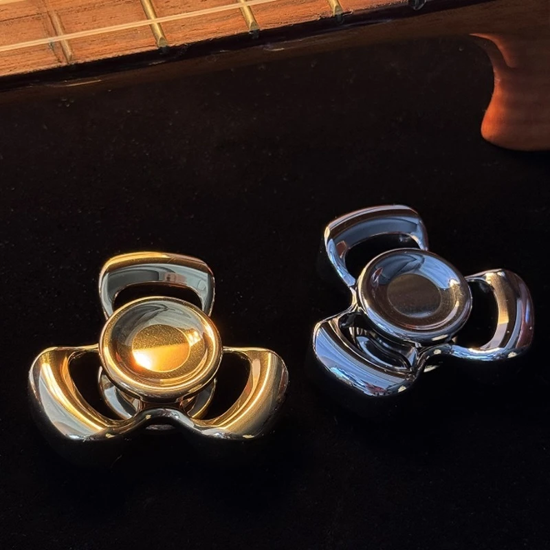 Horizon EDC-messing van drie pagina's gepolijst roestvrij staal gepolijst mechanisch metaal Fidget Spinner decompressiespeelgoed