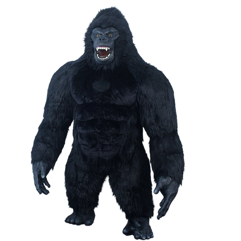 Saygo Upgrade gonfiabile King Kong Costume mascotte per adulto Halloween peloso animale carnevale vestito da passeggio vestito Fursuit Gorilla