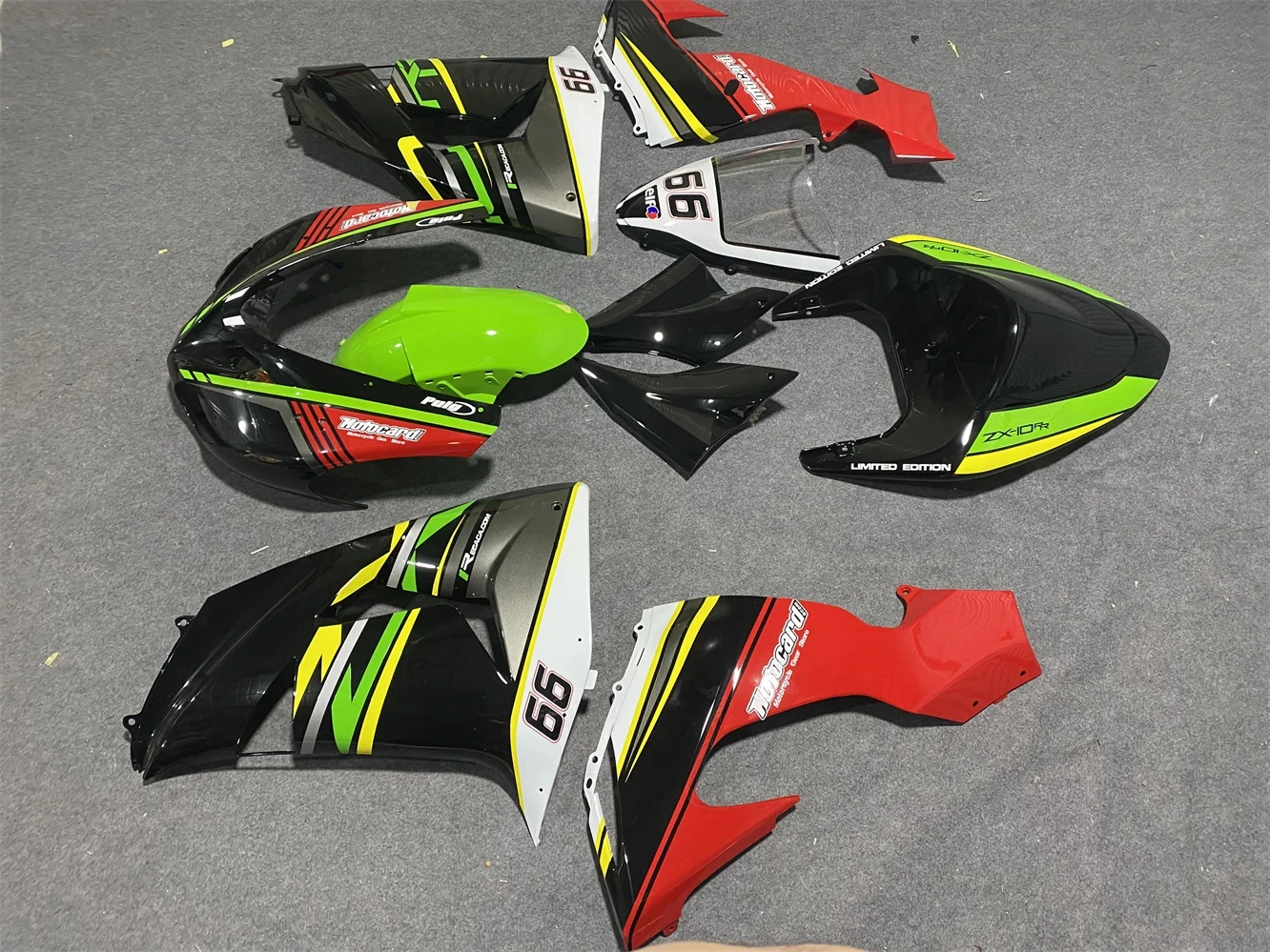 New ABS Motorcycle Fairings Kit Fit For Ninja ZX10R 2006 2007 06 07 10R ZX-10R Bodywork Set Custom Green Black