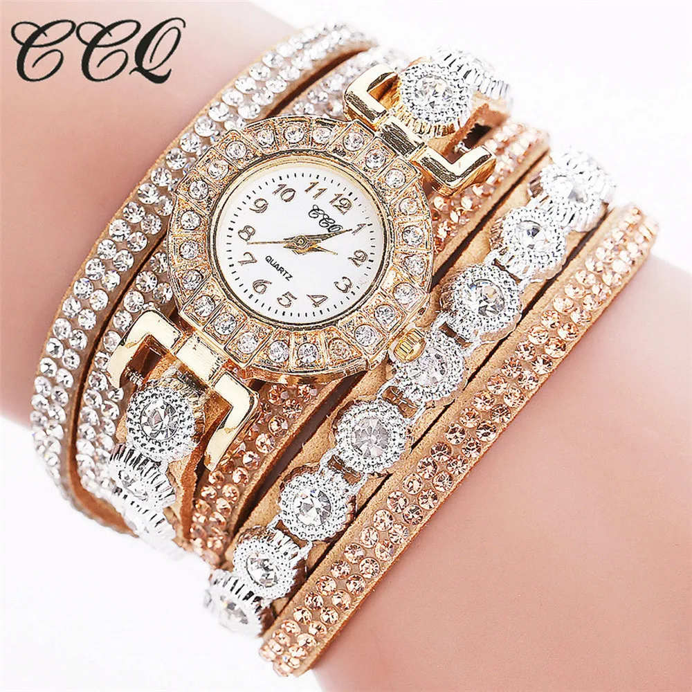 Women Fashion Casual Analog Quartz Women Rhinestone Watch Bracelet Watch Ladies Watch accessories for women reloj kol saati