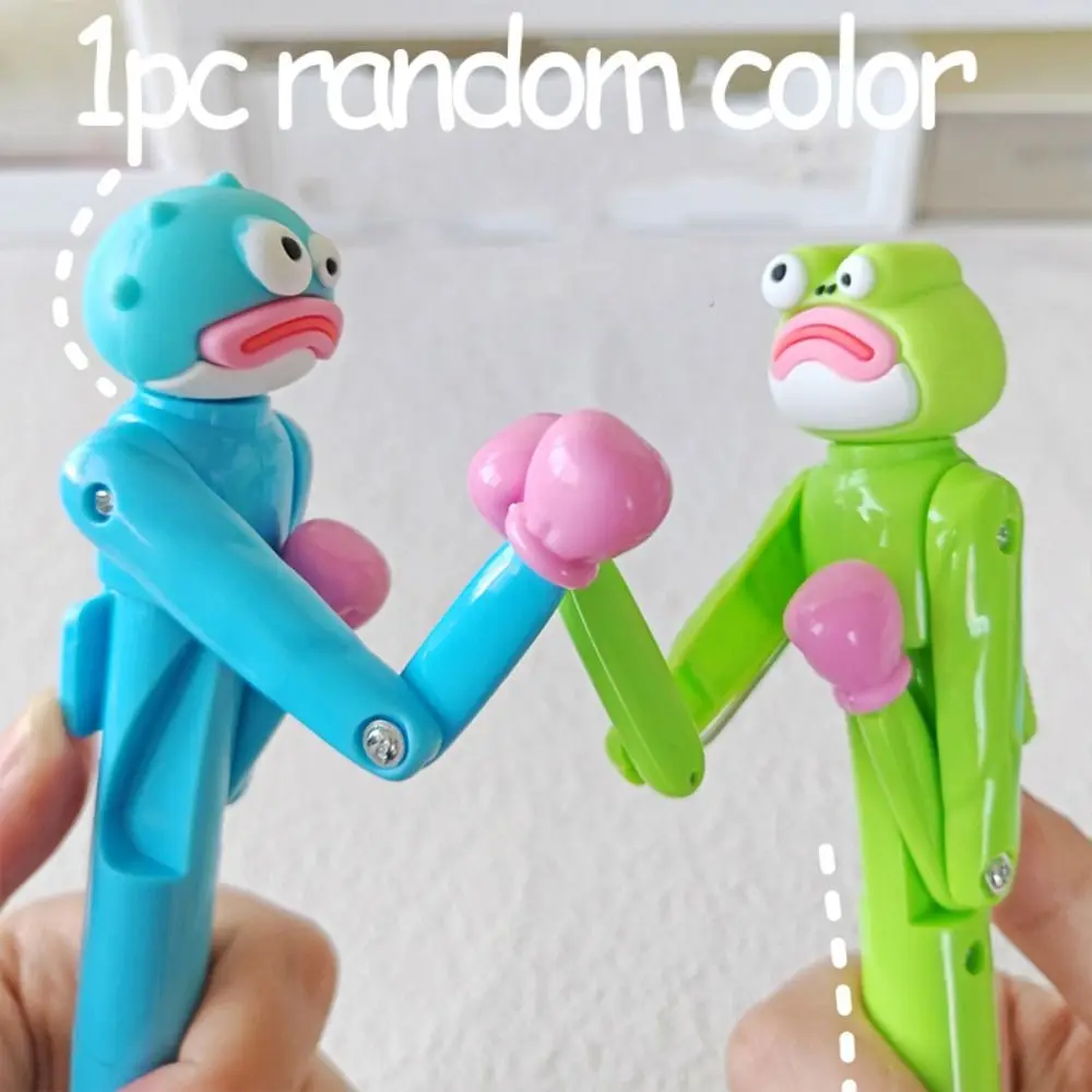 

Capybara Hair-fried Boxing Pen Mechanism Cartoon Interactive Ballpoint Pen Frog 1mm Writing Boxing Pen Student