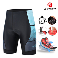 X-TIGER Men's cycling shorts with back pocket  Bike Shorts Breathable Quick Dry Elastic Cycling  with Pockets Cycling Shorts