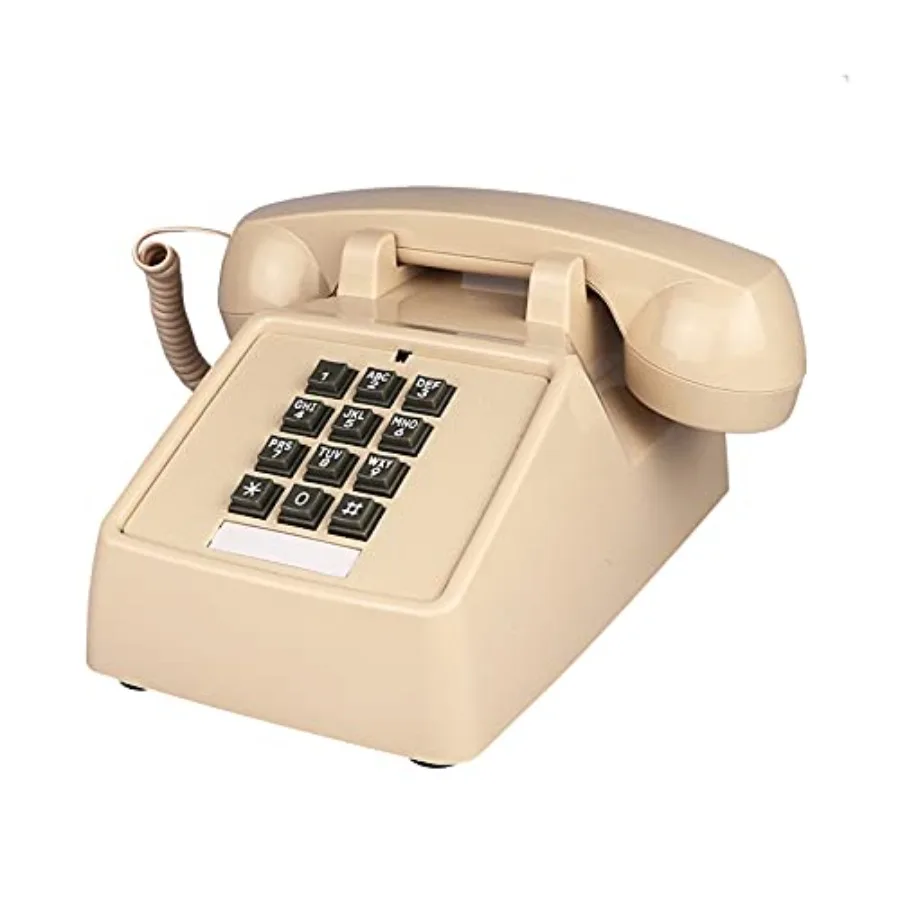Landline for Home Amplified Single Line Corded Desk Tele with Extra Loud Ringer Land Line House Old Fashion Teles for Seniors