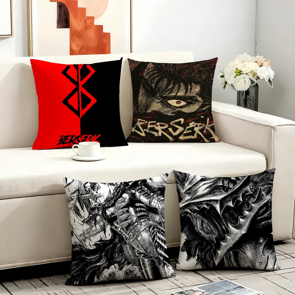 Comic B-Berserk cushion cover Anti-dustmite Sofa Cushion Decorative Office Cover Lounge Area Indoor & Outdoor Use
