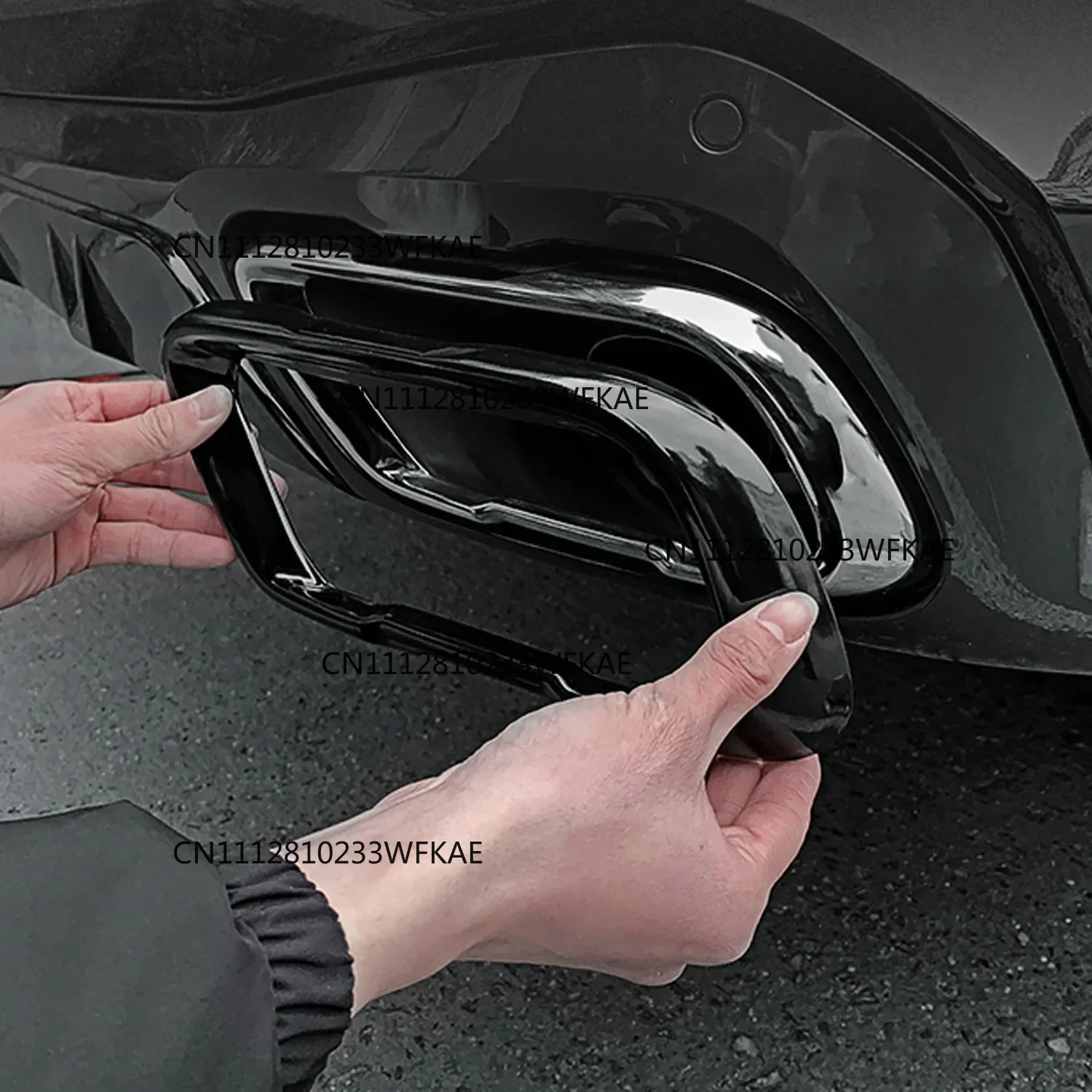 2Pcs Exhaust Mufflers Tail Pipe Cover for 2019-2023 BMW X5 G05 X6 G06 X7 G07 Car Exterior Accessory Styling Moulding Auto Parts