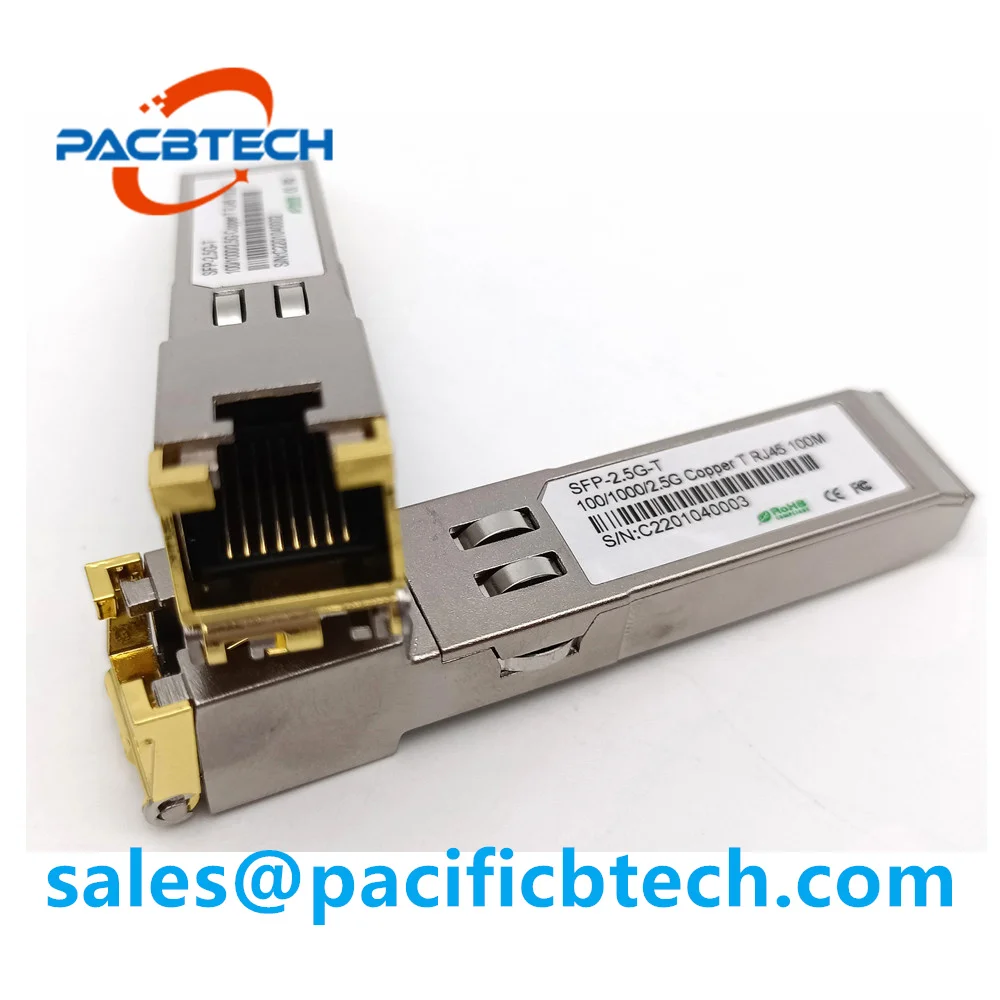 Imagem -02 - Módulo Sfp para Rj45 para Transceptor Óptico Rj45 Compatível com 25 Gbase-t Cobre 100m