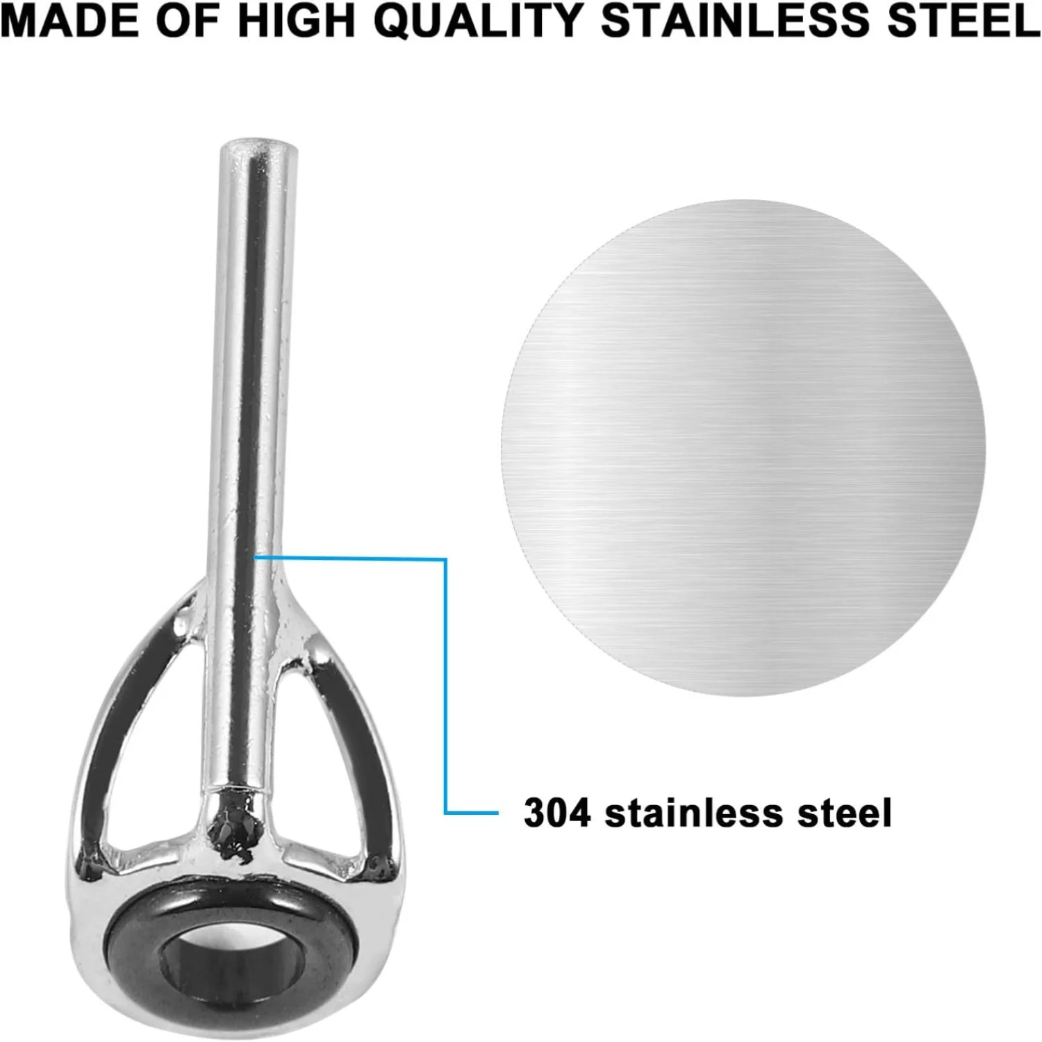 عزز تجربة الصيد البحري الخاصة بك باستخدام مجموعة ترقية أطراف قضيب الغزل الممتاز من الفولاذ المقاوم للصدأ! قم بترقية قضيبك مع