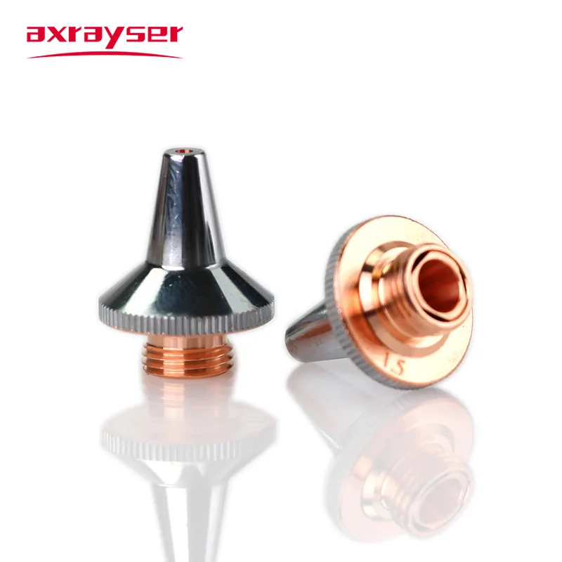 3D Laser Nozzles M8/M6 Pure Copper Single/Double Layer Chrome for Welding Cutting Tube Raytools BT240S BM109 WSX HAN\'S Precitec