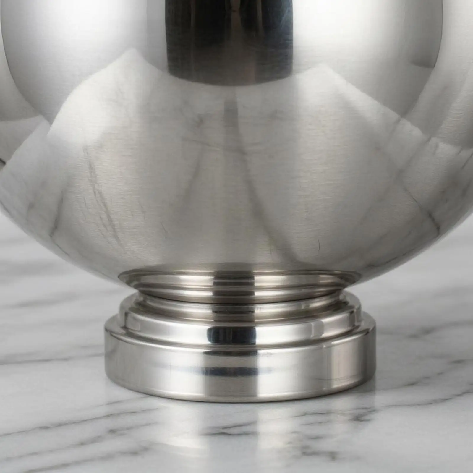 Stainless Steel Ice Container Wide Bowl Round Ice Container Barware Glossy Finish Bar Accessory Thickened for Wine Serving