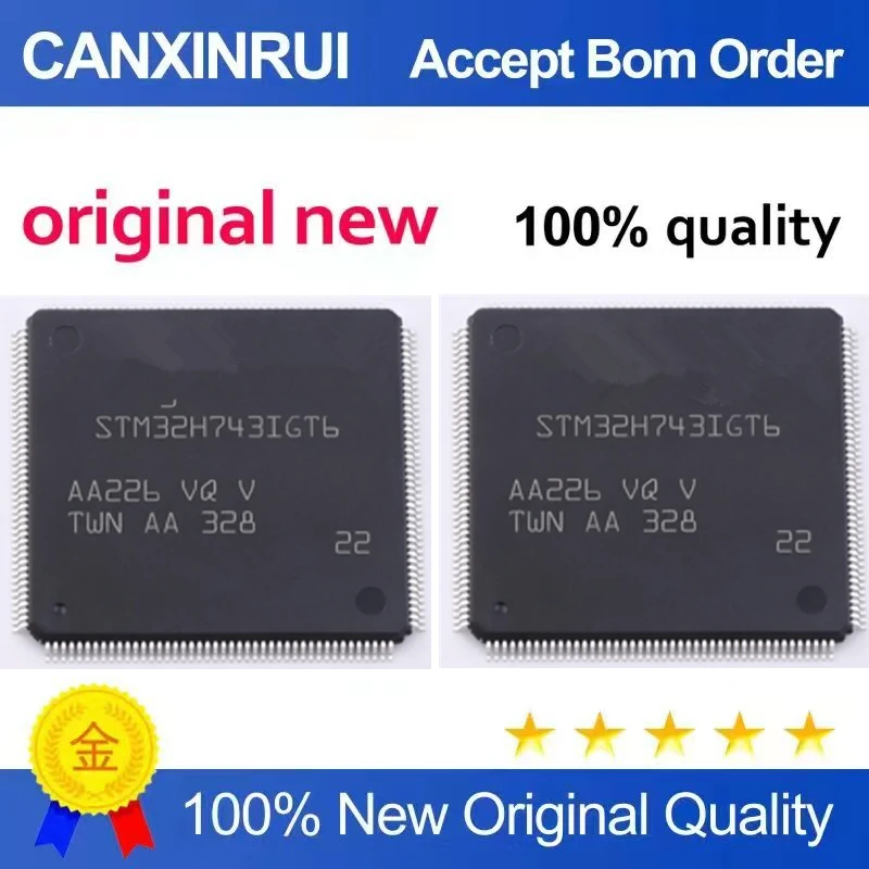 （5pcs-10pcs）Original STM32H743IGT6 LQFP-176 32-bit microcontroller MCU ARM microcontroller