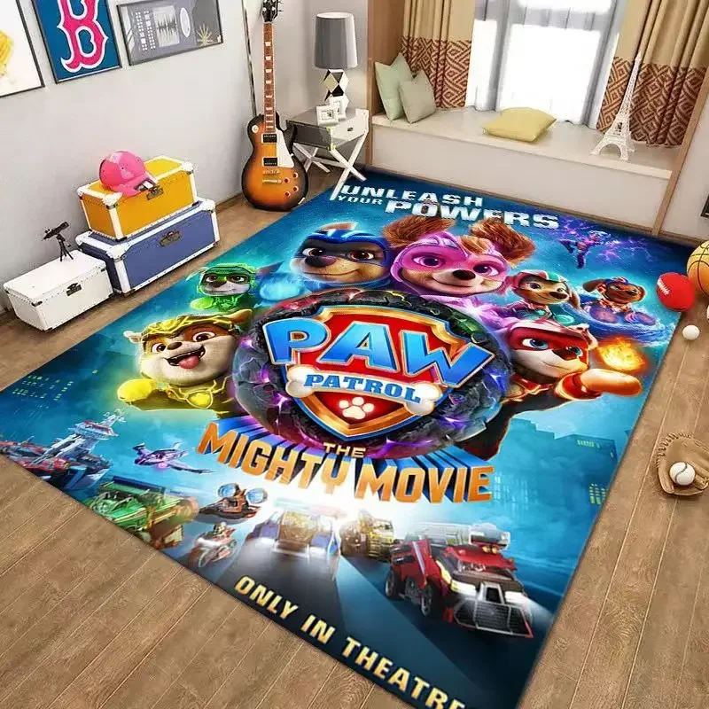 Paw Patrol Carpet for Living Room Bedroom Kid's Room Game Room Home Babies Decor Area Rug Non-slip Mat Children's Gift