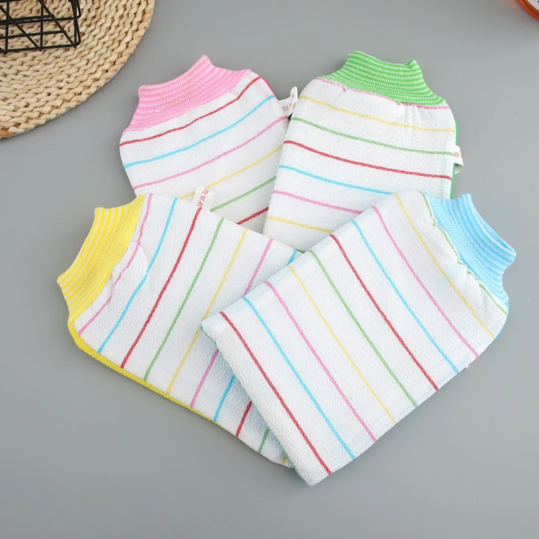 Guante de baño exfoliante para ducha, guante de masaje para Spa, eliminador de piel muerta, paño de limpieza para el baño, 1 ud.