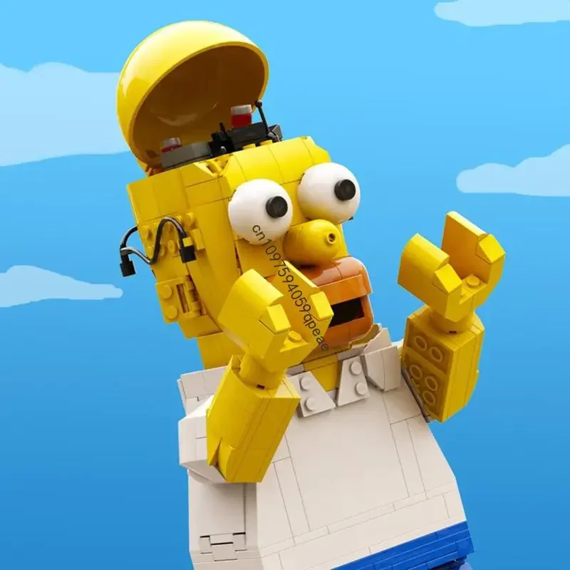 

Новинка, 720 шт., популярные минифигурки серии Simpsoned, модель MOC, креативные идеи «сделай сам», детские игрушки, подарок на день рождения, пазлы