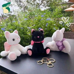 15cm Cute Bow Cat Keyring Doll Kawaii kitty Plush Keychain Stuffed Doll Keychain Car Keyring Pendant Girls Women Bag Accessories