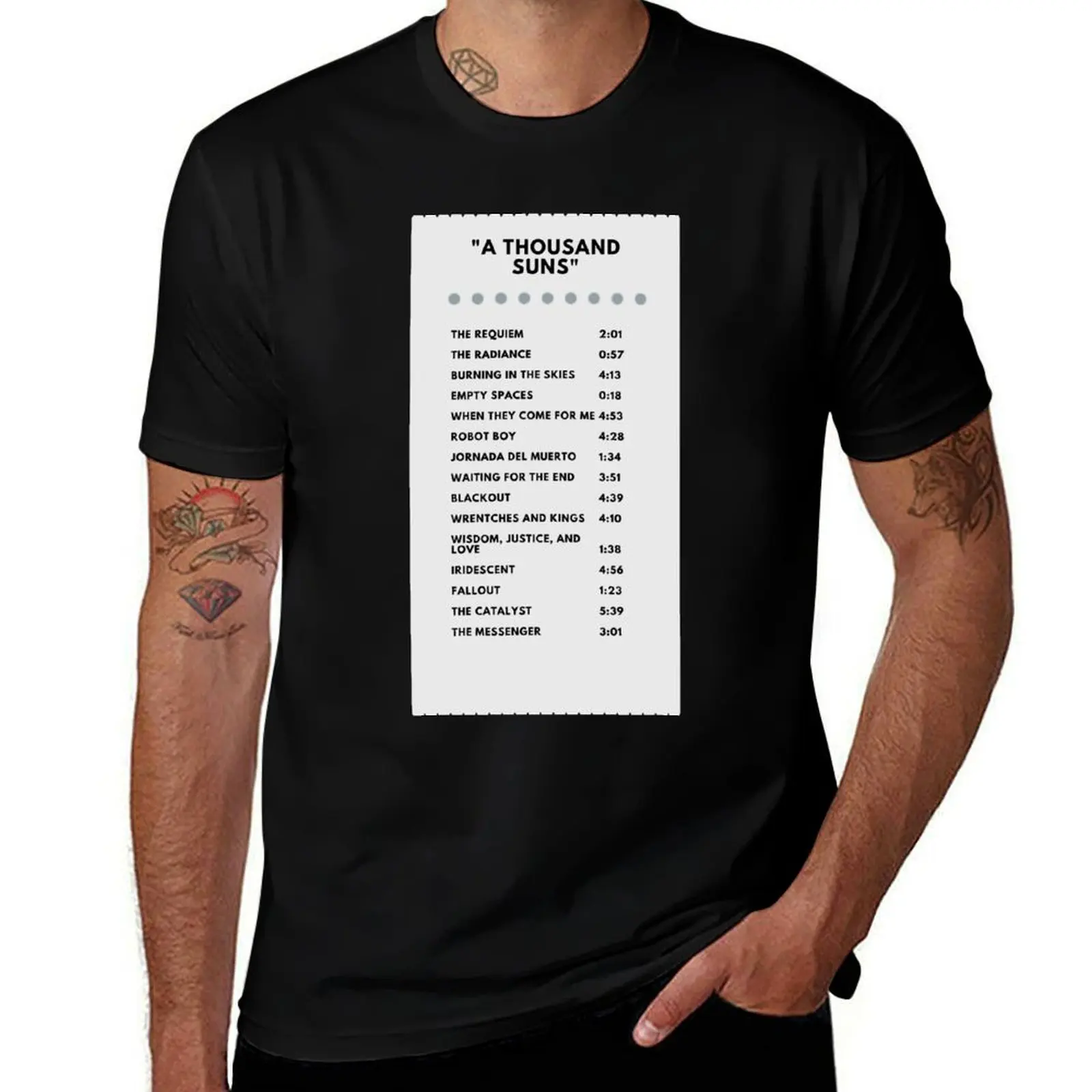 A THOUSAND SUNS CARTOON RECEIPT T-Shirt Mechanic Work Tee Shirt T-Shirt