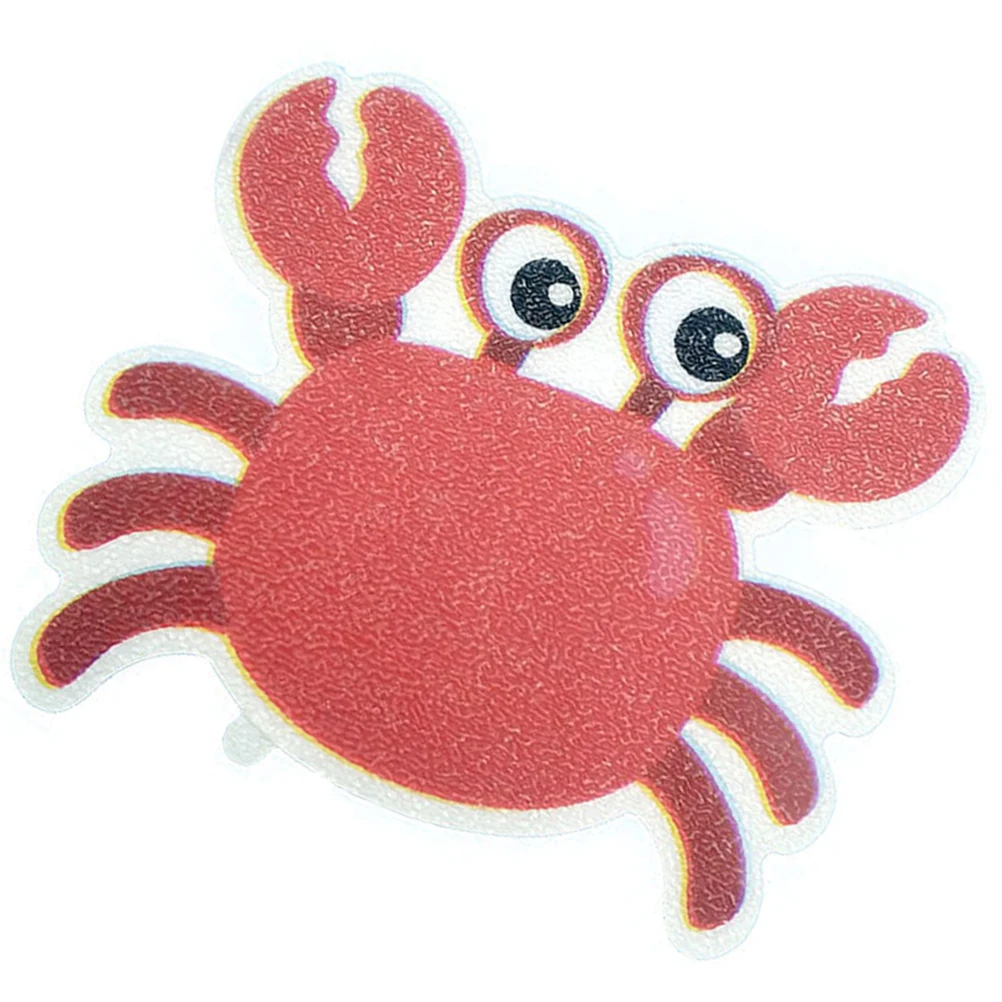 

5pcs Non Slip Stickers PEVA Material Cartoon Crab Design Bath Shower Stair Nosings Kitchen Bathroom Swimming Pool