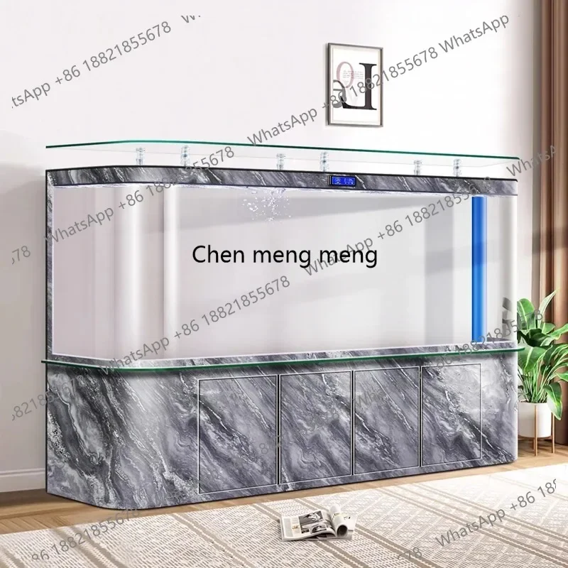 M02 Fish Bowl Living Room Coffee Table Aquarium Fish Tanks Indoors Modern Aquarium Ecology Living Room Furniture El Acuario