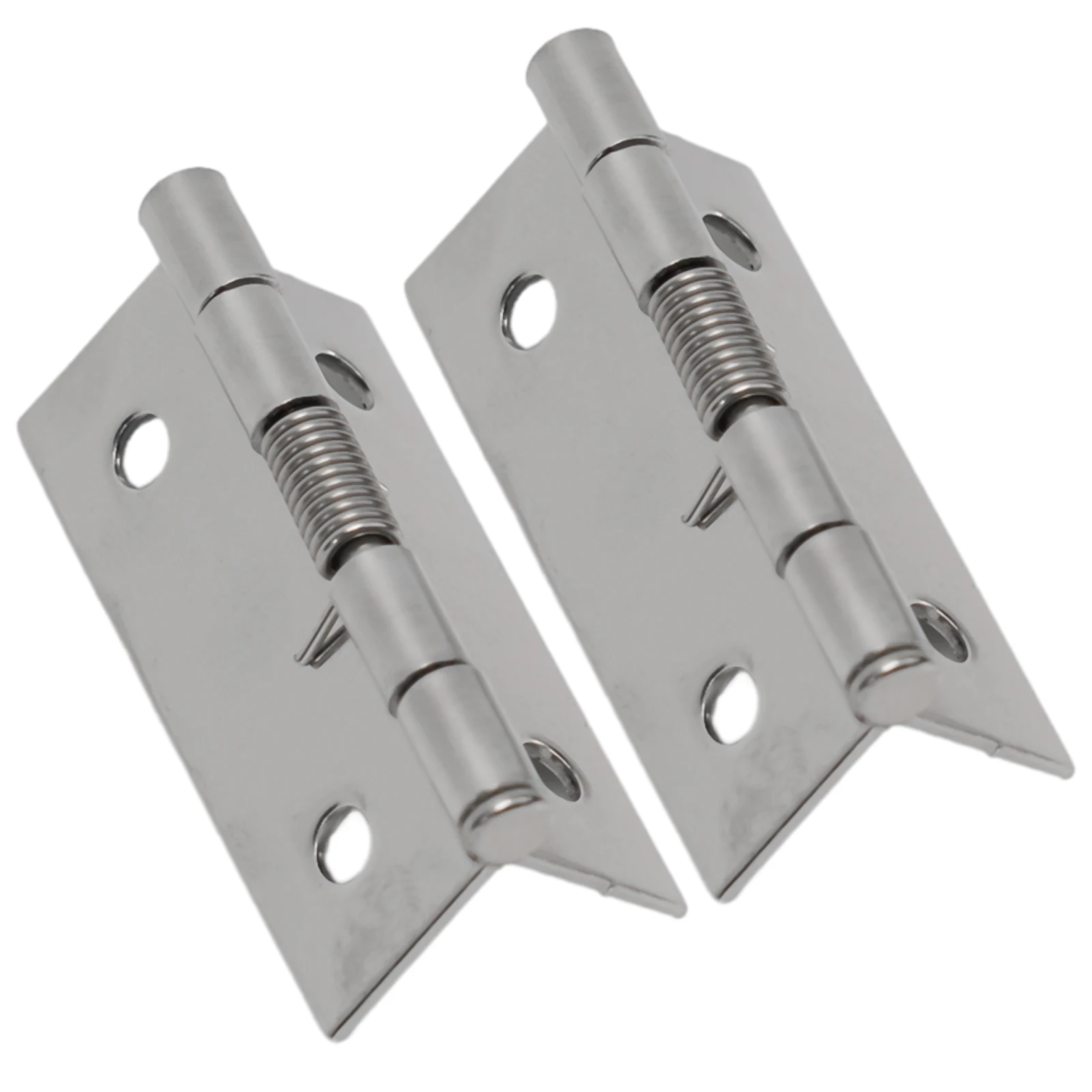 2x Stainless Steel Self Closing Spring Door Internal Hinge DIY Hardware Cabinet Home Improvement DIY Supplies And Accessories