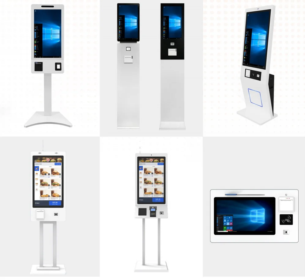 كشك طلب الدفع للخدمة لماكدونالدز/مطعم OEM 32 بوصة طلب الطعام كشك شاشة تعمل باللمس نظام نقاط البيع آلة الدفع الذاتي ذاتية #5